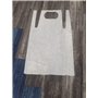 CUQOO - Lot de 100 tabliers jetables en polyéthylène blanc 16 microns. -