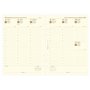 Filofax Agenda 2026 semainier sur 2 pages format colonne 5 langues Coton crème 26-68513