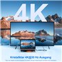 4K Adaptateur USBC HDMI(Thunderbolt 3 Compatible) [4K@60Hz] avec Sortie Audio vidéo pour MacBook Pro