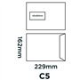 Blake Purely Everyday C5 229 x 162 mm 100 g/m² Enveloppes Pochettes Autocollante Fenêtre (16084) Blanc - Boîte de 500