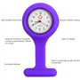 TRIXES Montre à Gousset d'infirmière Quartz en Silicone avec Broche Violet