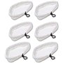Malayas-Lot de 6 Chiffons en Microfibre Pads de Nettoyage Universel Compatible avec d'autres Balais Vapeur Pièces de rechange de