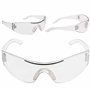 Kurtzy Lot 12 Lunettes de Sécurité - Verres Transparents & Pont-de-Nez Caoutchouc - Tenue Sécurisée - Lunette Anti-Rayures - Équ