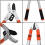 Kurtzy Coupe Branche Telescopique Robuste - 67 à 100 cm - Cisaille de Jardin Extensible pour Branches d’Arbres - Secateur Telesc