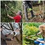 Kurtzy Coupe Branche Telescopique Robuste - 67 à 100 cm - Cisaille de Jardin Extensible pour Branches d’Arbres - Secateur Telesc