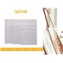 Artme Panneaux en toile/Panneaux 20pk - 15x20,20x20,30x30,24x30,30x40cm Tailles assorties / 280GSM / 100% Coton/Blank/Triple app