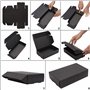 Kurtzy Boite Cadeau Noir Kraft (Lot de 20) - Boite Cadeau Vide de 19 x 11 x 4,5 cm - Boite Carton Cadeau Emballage Facile à Asse
