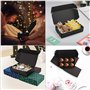 Kurtzy Boite Cadeau Noir Kraft (Lot de 20) - Boite Cadeau Vide de 19 x 11 x 4,5 cm - Boite Carton Cadeau Emballage Facile à Asse