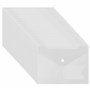 Belle Vous Pochette Plastique A5 Transparente (Lot de 24) - Avec Bouton Fermoir et Porte Carte - Pochette Rangement Maison