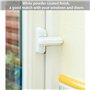 Neoteck Lot de 8 verrous de sécurité résistants en alliage de zinc pour diverses portes et fenêtres UPVC/PVC - blanc