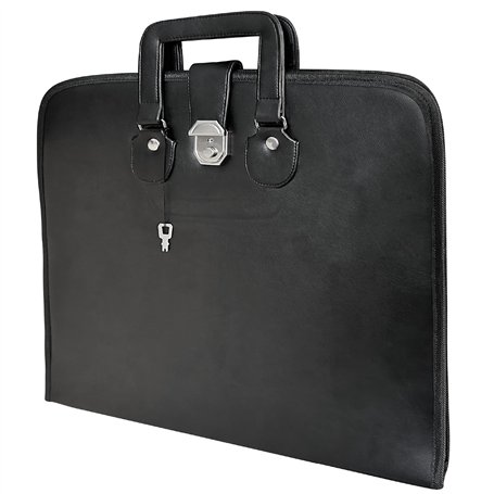 THE MASONIC COLLECTION - Grand Sac Souple Style Brief Case - Fabriqué en Faux Cuir - Résistant à l'Eau - Un cadeau maçonnique id