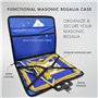 THE MASONIC COLLECTION - Grand Sac Souple Style Brief Case - Fabriqué en Faux Cuir - Résistant à l'Eau - Un cadeau maçonnique id