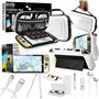 Orzly Kit accessoires pour Nintendo Switch Oled Accessories Essentials Pack Étui et protecteur d'écran Comfort Grip Cover Câble
