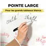 Marqueurs pour Tableaux Blancs par SmartPanda – Double Pointe, Médium et Fine – Effaçable à sec, Parfait pour une Utilisation à 