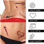40+ Tatouages ​​Temporaires Sexy Coquines Tatouages Temporaires Pour Femme Mesdames Hommes - Plaisir Adulte Pour Avant-Bras Patt