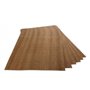 WoodPress® Placage de Bois d'Acajou Véritable - Paquet de 6 Feuilles - Format A4 (environ 21 cm x 29 cm) - Placage de Marqueteri