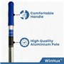 WinHux® Plumeau Telescopique 3,4 mètres Manche Extensible très Longue, Flexible et Lavable