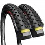 Fincci Velo Pneu VTT 27.5 x 2.25 Pouces - Paire Pliable Tire 57-584 avec 1mm Nylon Protection Anti Crevaison