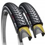 Fincci Lot de 2 pneus 700 x 35c 37-622 pliables 60 TPI avec protection en nylon pour vélo de route