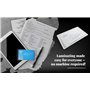 PCL Media ltd® Lot de 25 pochettes de plastification auto-adhésives format carte de crédit, pochette de plastification à froid,