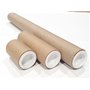 ShieldUp Lot de 3 tubes postaux en carton solide Diamètre 25 mm 330 mm, 100 mm et 50 mm de long