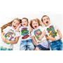Splat Planet T-Shirt à colorier Sea Life avec 10 feutres lavables – T-Shirt à colorier réutilisable pour Enfants, Cadeau d'anniv