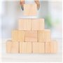 Belle Vous Cube en Bois (Lot de 20) - Petits Cubes en Bois Brut 5 x 5 x 5 cm - Cubes Bois de Pin Naturel - Cube Bois Bricolage,