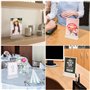 Kurtzy Porte Visuel A5 (Lot de 12) - L16 x H24,5 cm - Présentoir de Table/Comptoir Plastique Transparent Double Face Vertical -