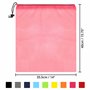 BELLE VOUS Filet à Linge Multicolore en Nylon avec Cordon de Serrage (Lot de 10) - Sac Filet Courses 35,5 x 40 cm - Sac a Vrac p