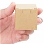 Belle Vous Lot de 100 Boite Cadeau Craft Marron - 5 x 5 x 5 cm - Petite Boite Carton avec Corde de Jute pour Cadeau de Fêtes, Ma