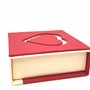 Jewellbox Boîte à bijoux carrée romantique rouge pour colliers et bracelets Idéal pour mariage, demande en mariage et occasions