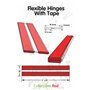 4 x 50mm Charnières Flexibles à profil bas de -Aucune colle requise. Charnières auto-adhésives. Charnières actives flexibles, tr