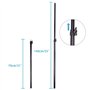 Support d'éclairage Photographie Kit: 1x Support Lumineux Aluminium Réglable 200cm et 1x Trépied Girafe Bras 140cm avec Double C
