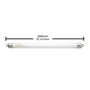 Aqua-Terra Lighting Tube T5 2,4 % 8 W pour habitations à l'ombre/espèces arboréales dans les zones de Furguson 1-2. L'ampoule 8