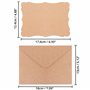 4 cm - Lot Enveloppe Kraft avec Carte - Confection