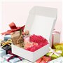 Kurtzy Boite Cadeau Blanche (Lot de 100) – Boîte Blanche Papier Kraft 12 x 12 x 5 cm - Boite Carton Blanche Emballage Cadeau Fac