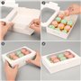 Belle Vous Boite de Gateaux en Carton Blanche avec Fenêtre (Lot de 20) - 13,5 x 20,3 x 5 cm - Emballage Patisserie Jetable - Coo