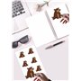 Creavvee 8 autocollants par feuille, 25 feuilles A4, étiquettes en papier autocollant blanc imprimable pour imprimantes laser/je