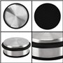 Belle Vous (Lot de 4) Bloc Porte Sol en Acier Inoxydable Chromé - 10cm x 1,20 kg - Stop Porte Antidérapant et Résistant avec Ann