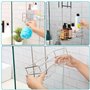 Belle Vous Etagere de Douche a Suspendre en Acier Inoxydable - Etagere Douche a Suspendre Antirouille avec 2 Crochets - Sans Per