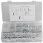 180 Pièces Goupilles Fendues, 8 Tailles R Clips Goupille de Retenue, R Forme Goupille Clips Cotter Pin, Kit D'assortiment de Gou