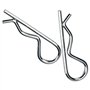 180 Pièces Goupilles Fendues, 8 Tailles R Clips Goupille de Retenue, R Forme Goupille Clips Cotter Pin, Kit D'assortiment de Gou