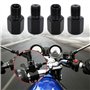 4 Pièces Adaptateur Vis Rétroviseur Moto, Adaptateur de Miroir de Moto Scooter, M10 Filetage Droit Vers M10 Filetage à Gauche/Fi