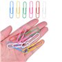 100 Pcs Trombones Multicolores en Métal, Grandes Trombone 50 mm avec Boîte de Plastique pour l’École Papier Bureau Fichier