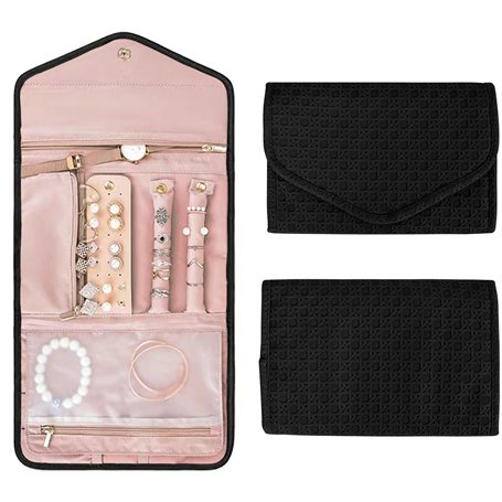 Sac à Bijoux en Rouleau Pochette Bijoux Voyage en Imperméable