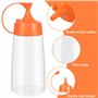 3 PCS Bouteille à Sauce Plastique, 300 ml Bouteille à Condiments avec Capuchon, Condiments Squeeze Bouteilles, Presser Les Boute