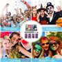 Vesaneae Kit de Peinture pour le Visage, Palette de Maquillage pour Enfants, Convient pour les Festivals de Musique, Les Fêtes,