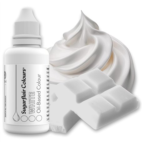 Sugarflair Colours Pastel Mixer White: Colorant Alimentaire à Base D'Huile Blanc pour Glaçage