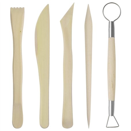 Colexy 5pcs Outils de Sculpture de Poterie