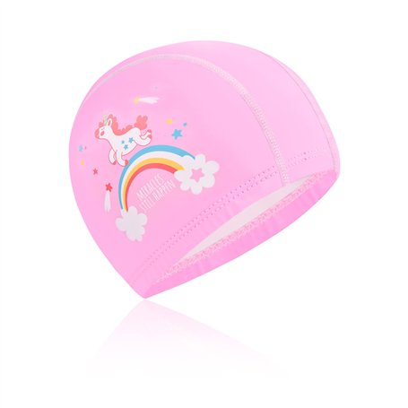 Enfants Bonnet de Natation Bonnet de Bain Élastique Imperméable Bonnet de Piscine Tissu Polyester Souple Bonnet de Bain Bonnets